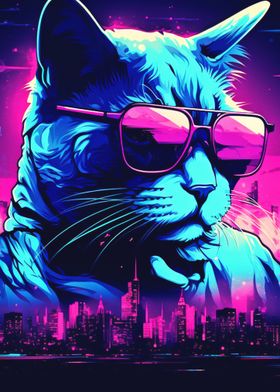 Neon The City Cat