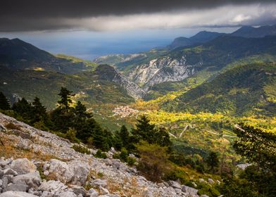 Landscape of Greek island