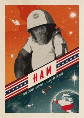 Ham chimp in space