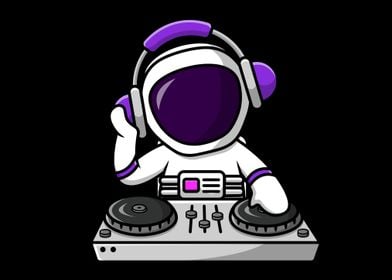 Funny Dj Astronaut 