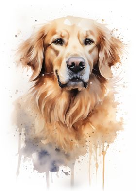 Golden retriever portrait