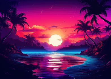 Tropical Dreamscape Sunset