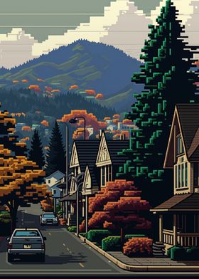 Coquitlam City Pixel Art