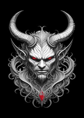 Devil Head Portrait 