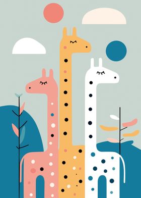 Three Giraffes