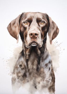 German Pointer portrait