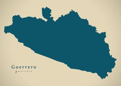Guerrero Mexico map