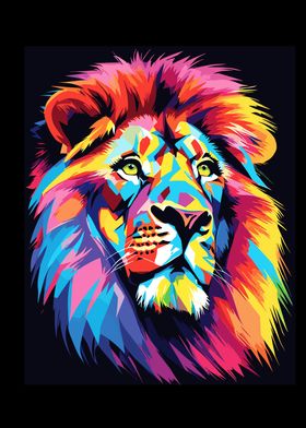 Lion Pop Art