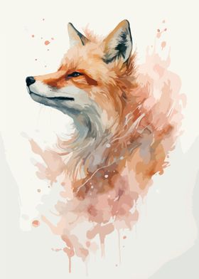 Fuchs Watercolor Art
