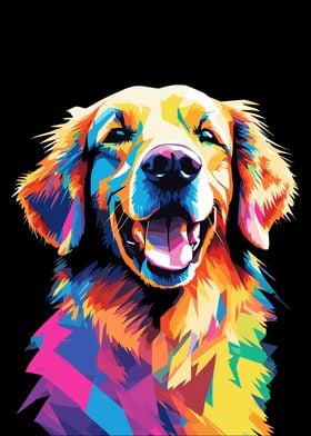 Golden Retriever Pop Art