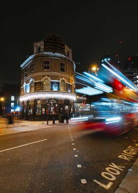 London red bus in street