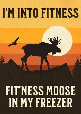 Funny Moose Hunter