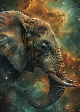 Cosmic Nebula Elephant