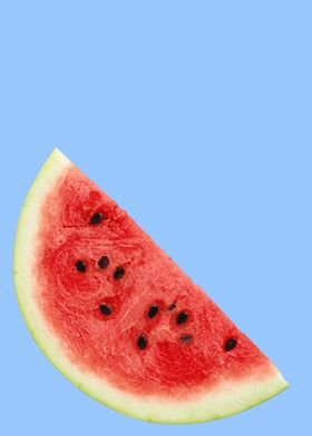watermelon in blue