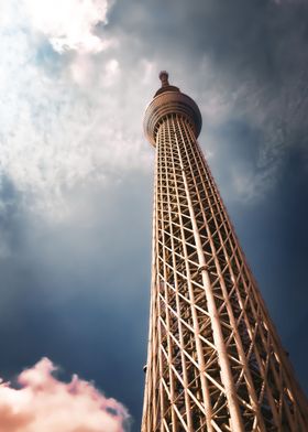 Tokyo Skytree towards sky