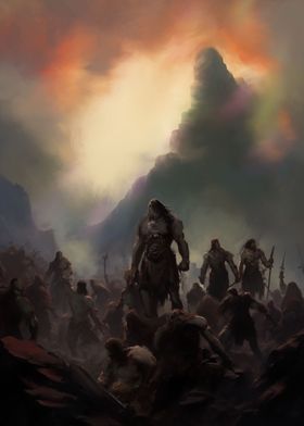 Dusk Over Orc Highlands
