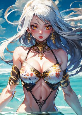 Anime Beach Girl