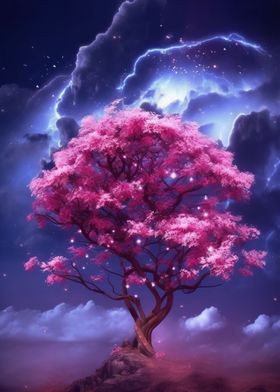 Cosmic Sakura Tree