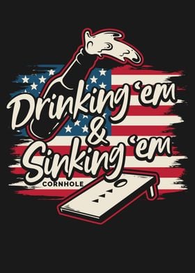 Cornhole Drinking Sinking