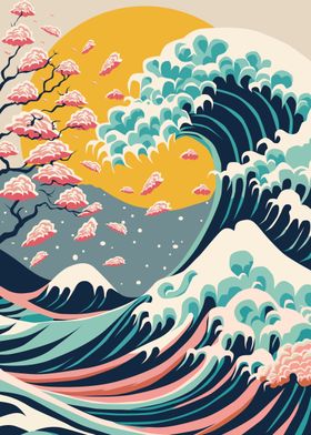 Japanese wave traditional
