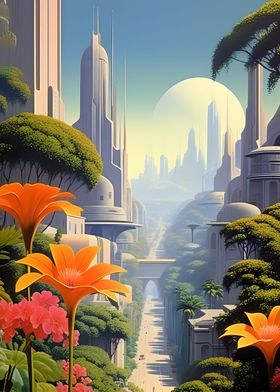 Blooming Cityscape