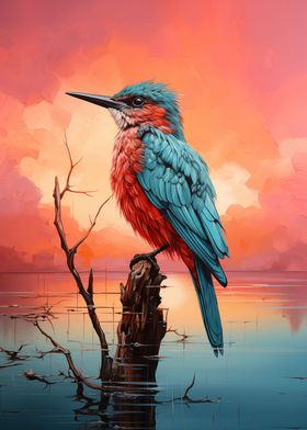 Kingfisher  Art Painting