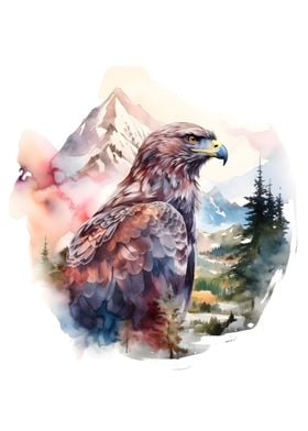 Eagle watercolor