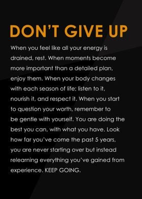 Motivational Dont Give up