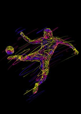 football abstract art