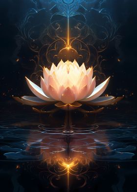 Cosmic Black Lotus Bloom