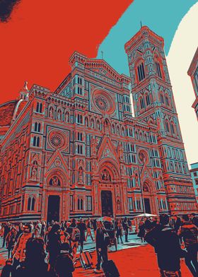 Church of Florence Pop Art