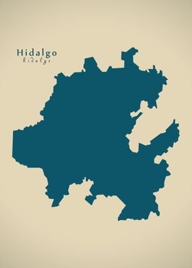 Hidalgo Mexico map