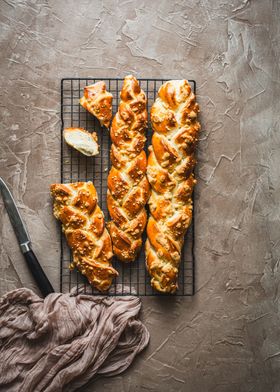 Sweet challah bread