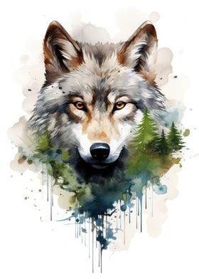 Wolf Watercolor