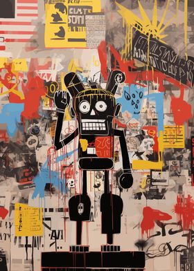 Liberty Man Basquiat Style