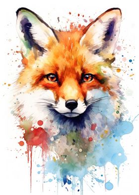 Fox Watercolor