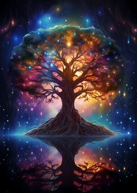 Cosmic Galaxy Tree of Life