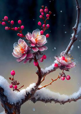 Snow Plum Blossom Flower