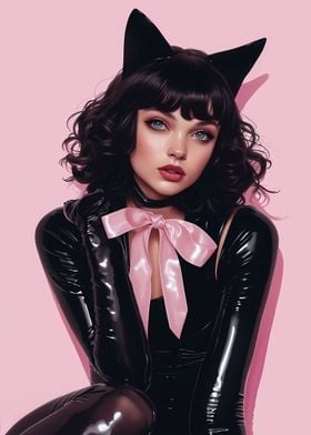 Black Pink Kitty