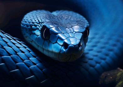 Blue Viper Snake