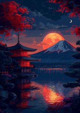 Red Zen Landscape