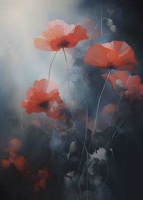 Ethereal Poppies Flowers