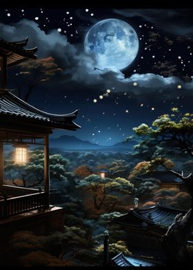 japanese night sky