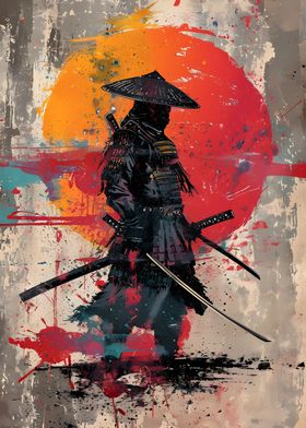 Samurai Japanese Sunset