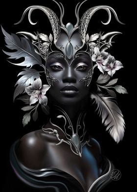 African Queen in Silver