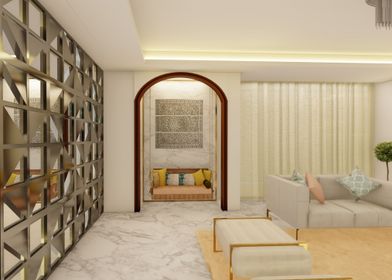 Ethnic Style living room 