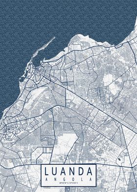 Luanda City Map Coastal