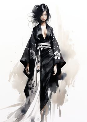 Geisha in Black