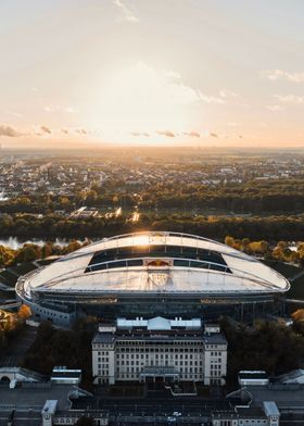 Aerial rb Leipzig stadium