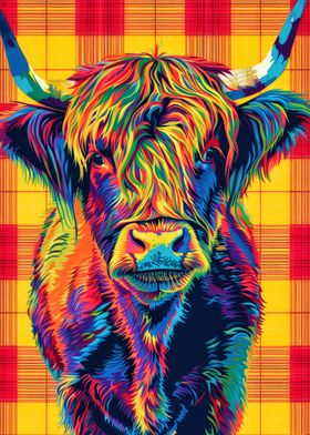 Tartan Highland Cow